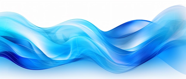 Photo abstract blue wave on background vector illustratio