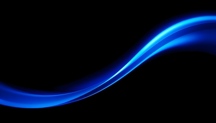 Photo abstract blue wave background