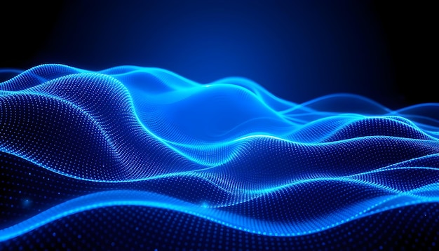 Abstract Blue Wave