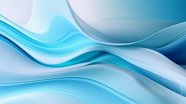 Abstract blue wavy background ai generated