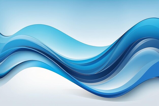 Abstract blue wavy background