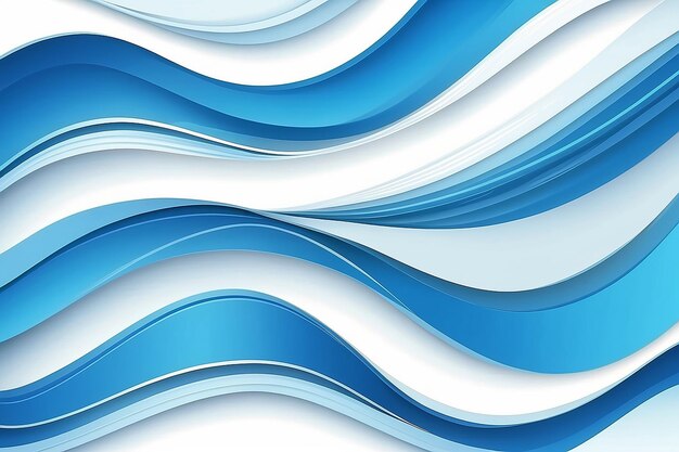 Abstract blue wavy background