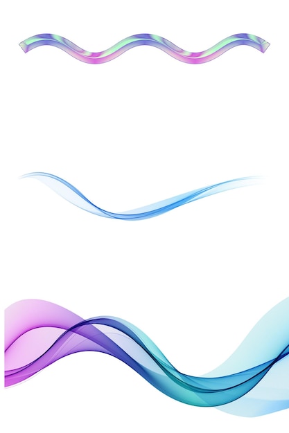 Abstract blue wavy lines background futuristic vector