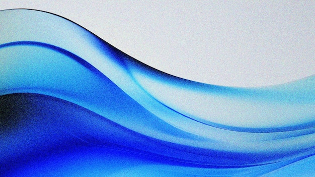 抽象的な青い波状の近代的な背景 グラインとノイズの質感 ヘッダーポスター バナー背景