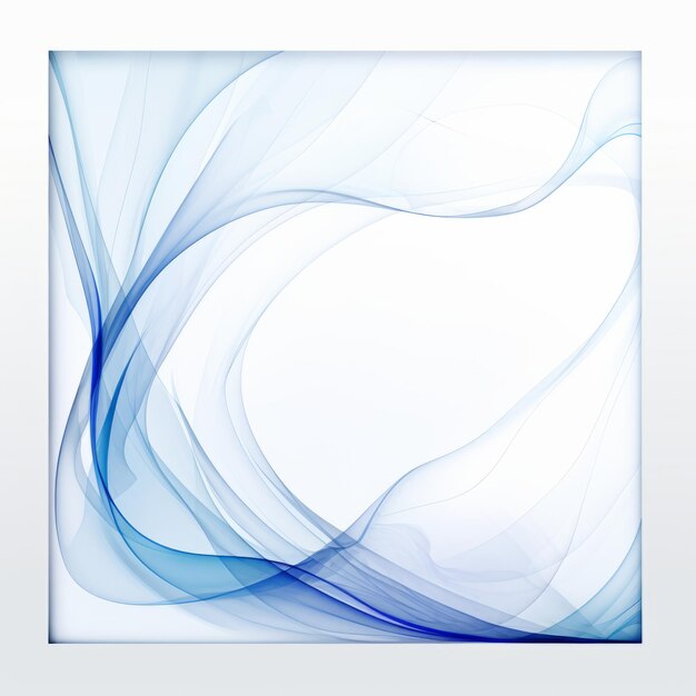 Foto sfondo astratto blu e bianco con una cornice quadrata