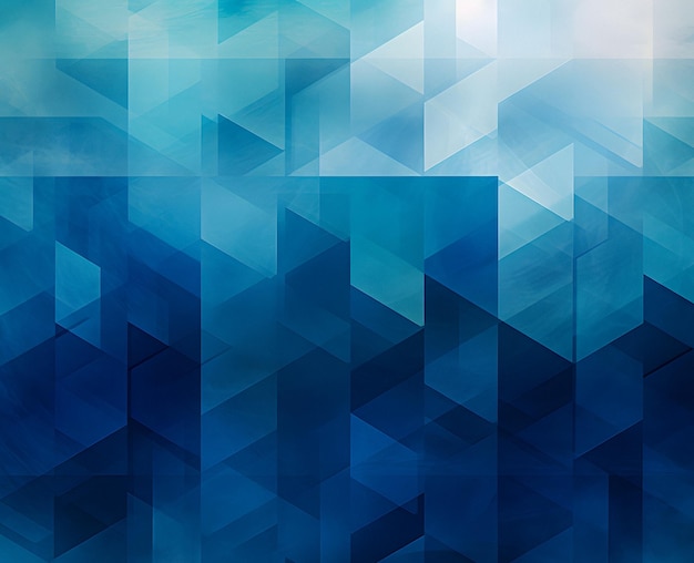 Photo abstract blue and white geometric background with a sky background generative ai