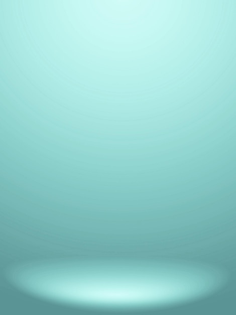 Abstract blue and white gradient Plain studio background