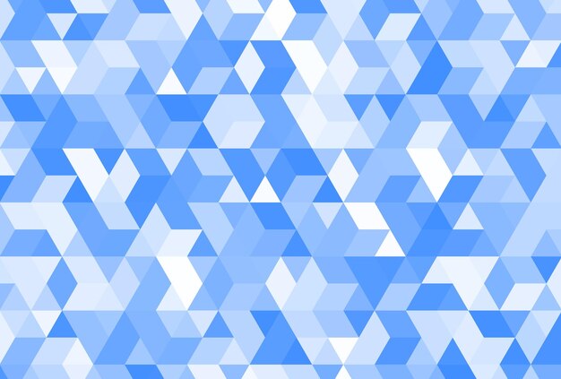 Abstract blue and white triangle geometric pattern texture background illustration line art