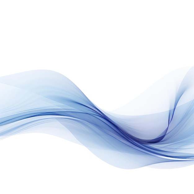 抽象的な青と白の波の背景 AI 生成
