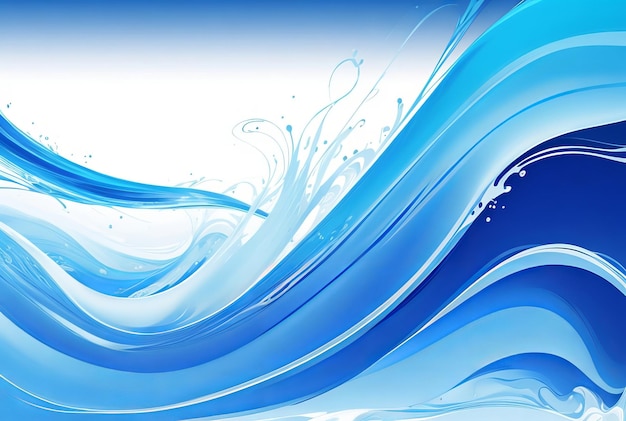 Abstract blue and white wave background Illustrations for templates Partners