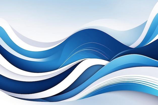 Abstract blue and white wave background illustrations for templates partners