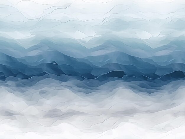 abstract blue and white waves on a white background generativ ai