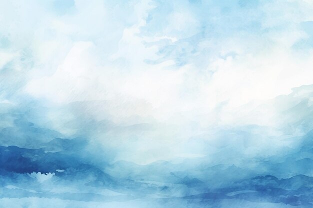 Abstract bluesky water color background