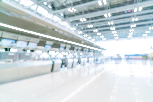 Abstract blur airport terminal for background