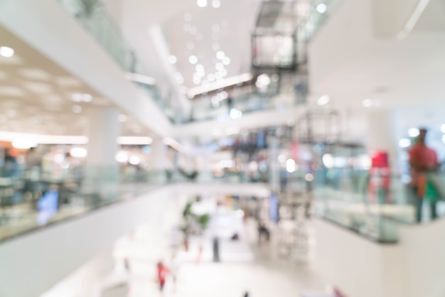 Abstract blur beautiful luxury shopping mall 