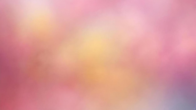 Abstract blur bokeh light pink and yellow soft pastel color wallpaper background