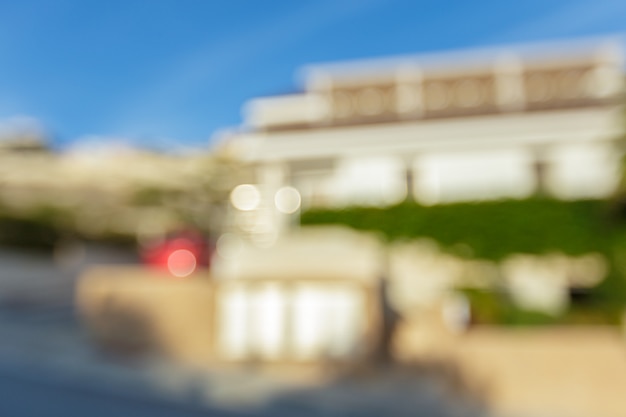 Foto bokeh astratto della città della sfuocatura