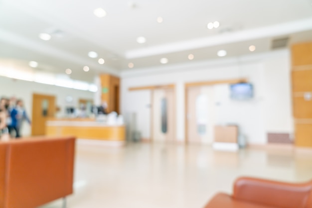 abstract blur and defocus in hospital for background