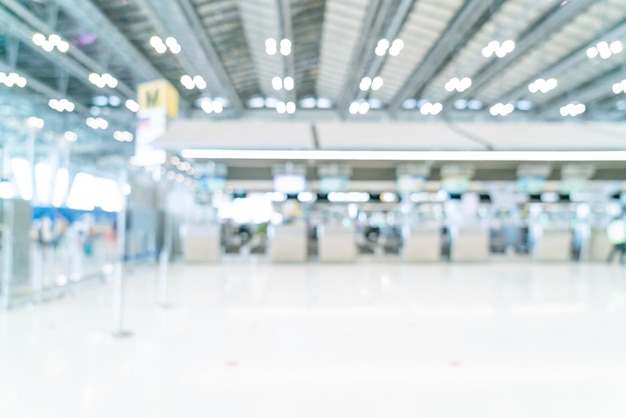 abstract blur and defocused airport terminal for background