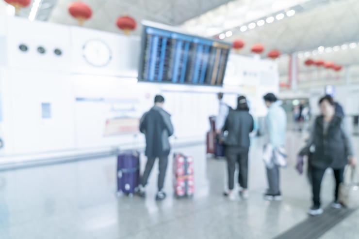Photo 抽象的なぼかしと多重空港