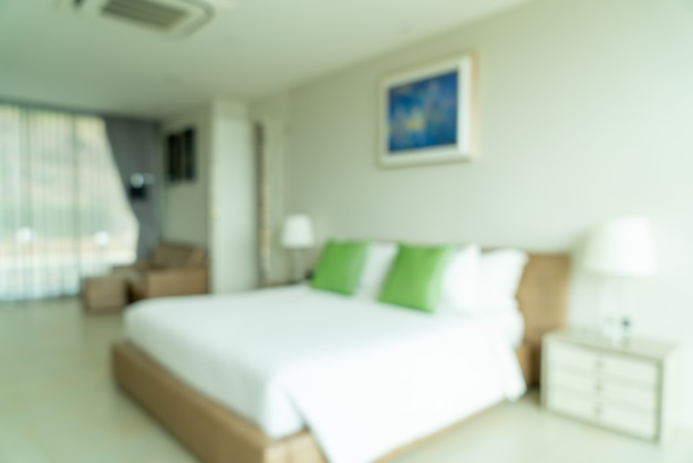 abstract blur and defocused bedroom decoration interior