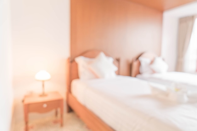 Abstract blur and defocused bedroom interior and decoration 