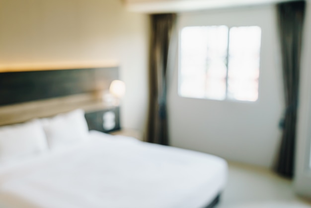 abstract blur and defocused bedroom interior