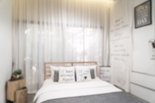 abstract blur and defocused bedroom interior 