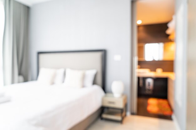 abstract blur and defocused bedroom interior