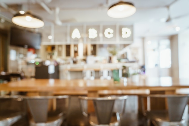 abstract blur and defocused in cafe restaurant for background