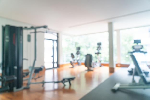 abstract blur and defocused fitness gym for background