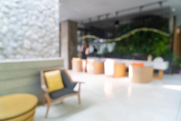 abstract blur and defocused hotel lobby area for background