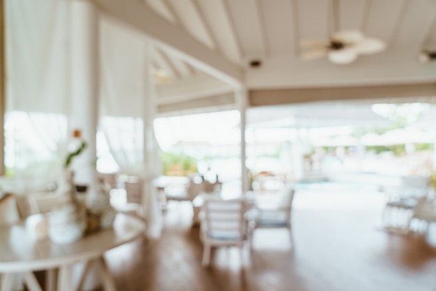 Foto sfocatura astratta e ristorante sfocato dell'hotel