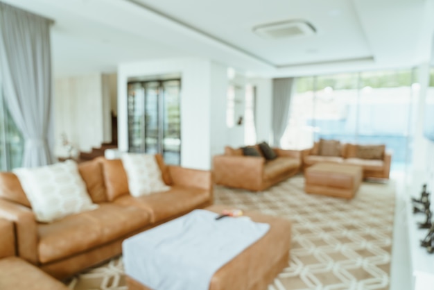 abstract blur and defocused living room interior