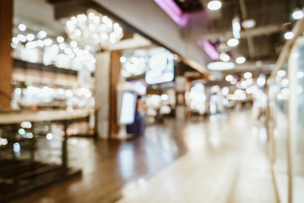 Foto sfocatura astratta e defocused nel centro commerciale di lusso e al dettaglio per lo sfondo