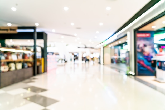 abstract blur and defocused luxury shopping mall and retail store