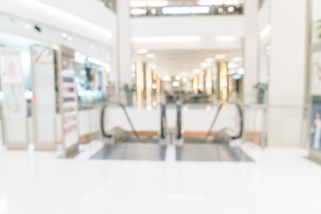 abstract blur and defocused luxury shopping mall and retail store