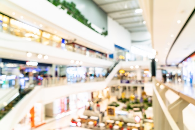 abstract blur and defocused luxury shopping mall and retail store