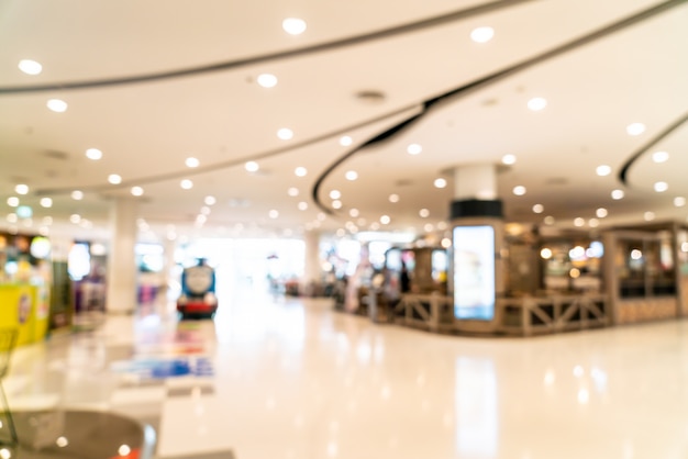 Foto sfocatura astratta e sfocato centro commerciale di lusso e negozio al dettaglio