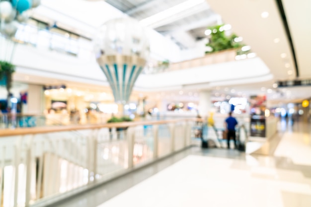 abstract blur and defocused luxury shopping mall and retail store