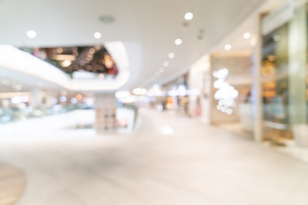 abstract blur and defocused luxury shopping mall