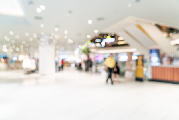 abstract blur and defocused luxury shopping mall