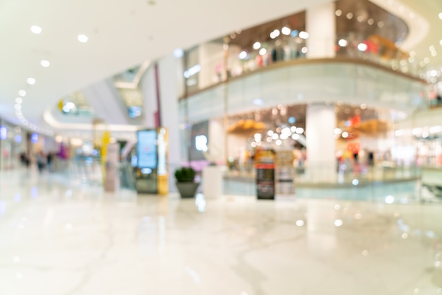 abstract blur and defocused luxury shopping mall