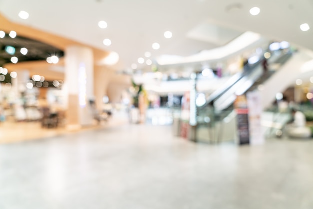 Photo abstract blur and defocused luxury shopping mall