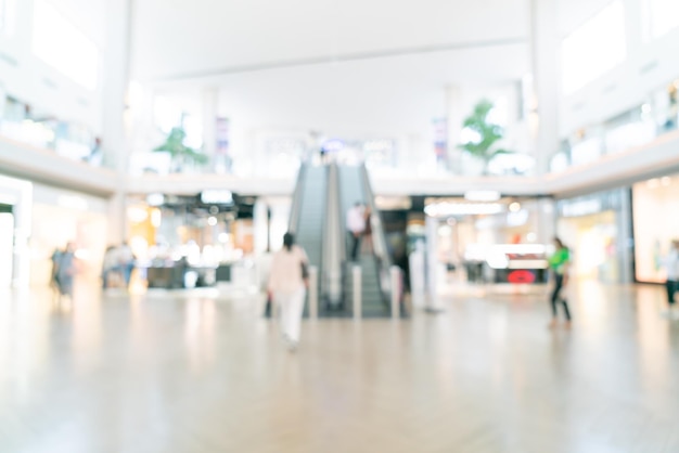 abstract blur and defocused shopping mall and retail store for background