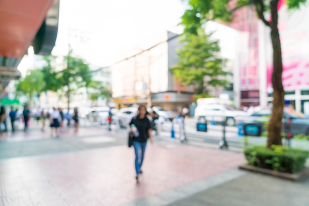 abstract blur and defocused at Siam Square in Thailand