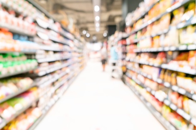 abstract blur and defocused supermarket for background