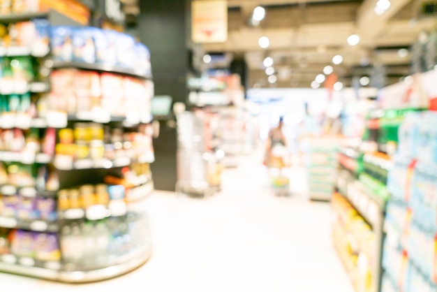 abstract blur and defocused supermarket for background