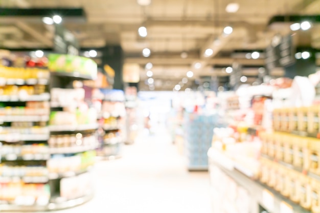 abstract blur and defocused supermarket for background