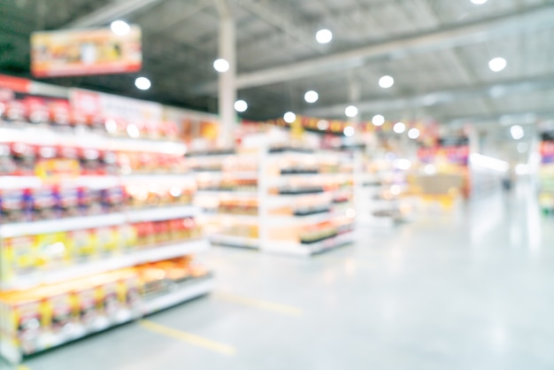 abstract blur and defocused supermarket for background